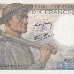 Billet France 10 Francs - Mineur - 26-04-1945 - Série E.101 - F.08.14 Produit De Marque