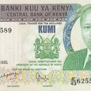 Expédition Rapide Billet Kenya 20 Shillings - M. J. Kenyatta - Enfants - 1985 - Série E.43 - P.20d