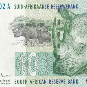 Meilleure Qualité Billet Afrique du Sud 10 Rand - Rhinocéros - ND (1999) - P.123b