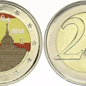 Offre Exclusive Espagne 2 Euros - Escurial - Colorisée - 2013