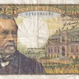 Billet France 5 Francs - Pasteur - 05-06-1969 - Série S.104 - F.61.10 Original