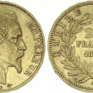 France 20 Francs Napoléon III Tête nue - 1858 A Paris - Or Solde