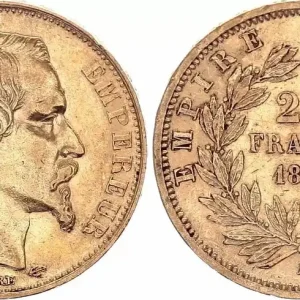 France 20 Francs Napoléon III Tête nue - 1859 A Paris - Or Prix Bas