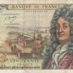 Billet France 50 Francs Racine - 05-11-1971 Série T.183 - TB Authentique