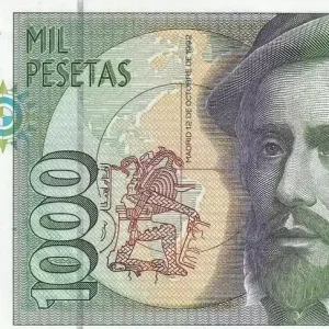 Haute Qualité Billet Espagne 1000 Pesetas - Hernan Cortes - 1992 - Série 3M - P.163