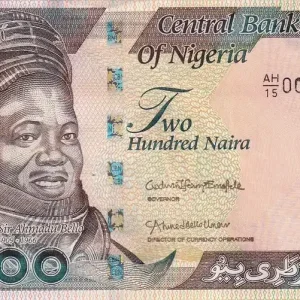 Promotion Billet Nigeria 200 Naira - Alhaji Sir Ahmadu Bello - Vaches - 2022 - Série AH.15 - Petit numéro - P.NEW