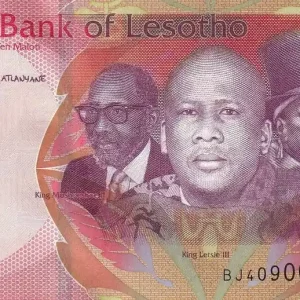 Billet Lesotho 10 Maloti - Rois - Fleurs - 2021 - P.NEW Soldes