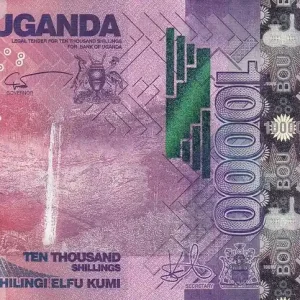 Billet Ouganda 10000 Shillings - Cascade - Bananes - 2021 - Série CV - P.NEW Vente Flash