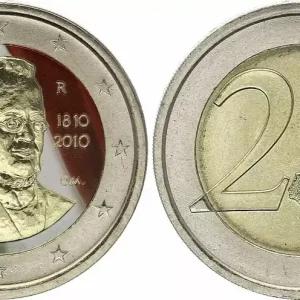 Italie 2 Euros - Cavour - Colorisée - 2010 Nouveauté