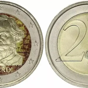 Remise Italie 2 Euros - Verdi - Colorisée - 2013