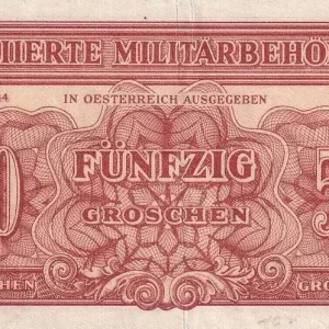 Prix Cassé Billet Autriche 50 Groschen - Autorités militaires alliées - 1944 - P.102b