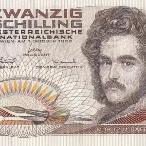 Dernière Chance Billet Autriche 20 Schilling - Moritz M. Daffinger - 1986 - Série C - P.148