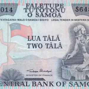Billet Samoa 2 Tala - Sculpteur - Paysage - 2020 - Série S - P.NEW Populaire