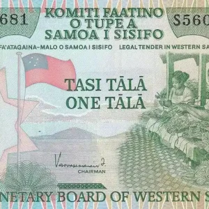 Billet Samoa 1 Tala - Tissage - Pêche en mer - 2020 - Série S - P.NEW Dernier Modèle