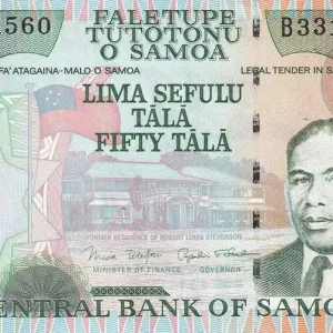 Dernière Chance Billet Samoa 50 Tala - Malietoa Tanumafili II - Danse traditionnelle - ND (2006) - Série B - P.36