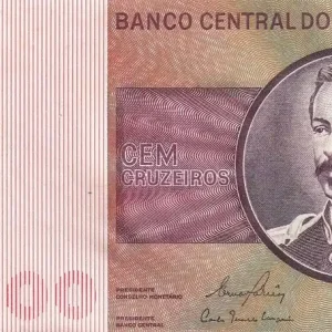 En Vogue Billet Brésil 100 Cruzeiros - Floriano Peixoto - ND (1981) - Série A - P.195Ab