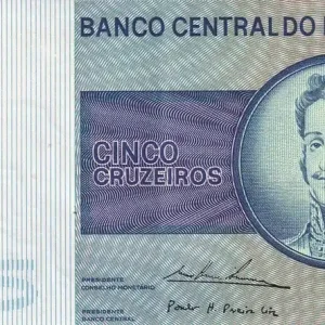 Billet Brésil 5 Cruzeiros - Dom Pedro I - ND (1974) - Série B - P.192c Livraison Express