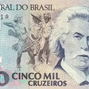 Nouvel Arrivage Billet Brésil 5000 Cruzeiros - Carlos Gomes - ND (1993) - Série AA - P.232c