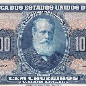 Billet Brésil 100 Cruzeiros - Dom Pedro II - ND (1961) - Série 992A - P.170a Achat Immédiat