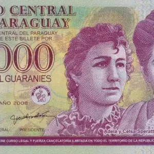 Must-Have Billet Paraguay 2000 Guaranies - Adela y Celsa Speratti - Polymère - 2008 - Série A - P.228a