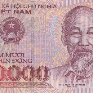 Billet Vietnam 50000 Dong - Ho Chi Minh - Polymère - 2012 - Série BR - P.121i Gros Lot