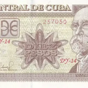 Billet Cuba 10 Pesos - Maximo - Gomez - Armoiries - 2020 - Série DY-14 - P.NEW Offre Limitée