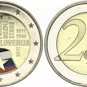 Nouvel Arrivage Slovénie 2 Euros - Francs Rozman - Colorisée - 2011