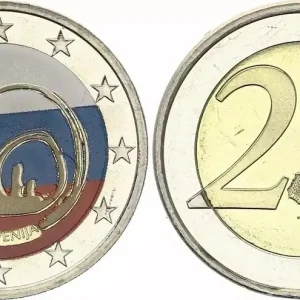 Slovénie 2 Euros - Grotte de Postojna - Colorisée - 2013 Dernière Chance