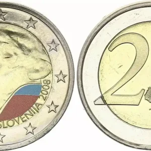 Slovénie 2 Euros - Primoz Trubar - Colorisée - 2008 Livraison Mondiale