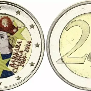 Slovénie 2 Euros - Barbara Celiska - Colorisée - 2014 Commander Maintenant