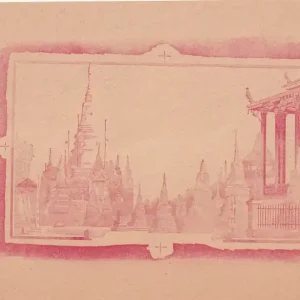 Billet Cambodge 50 Riels - Epreuve uniface rouge du verso Commander Maintenant