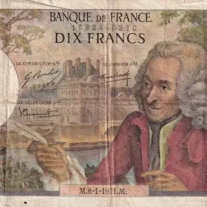 Billet France 10 Francs - Voltaire - 08-01-1971 - Série W.653 - F.62.48 Vente Flash