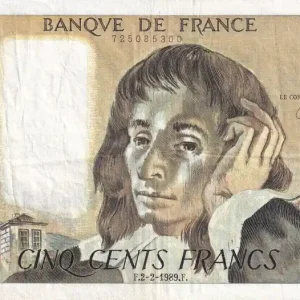 Nouvelle Collection Billet France 500 Francs - Pascal - 02-02-1989 - Série A.291 - F.71.40