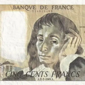 En Vogue Billet France 500 Francs - Pascal - 02-02-1989 - Série W.286 - F.71.40
