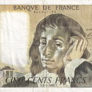 Commande En Gros Billet France 500 Francs - Pascal - 02-01-1992 - Série W.378 - F.71.49