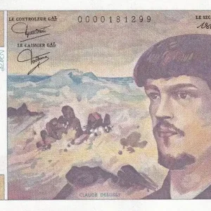 Billet France 20 Francs - Debussy - 1980 - Série A.001 - F.66.01A1 Meilleure Qualité