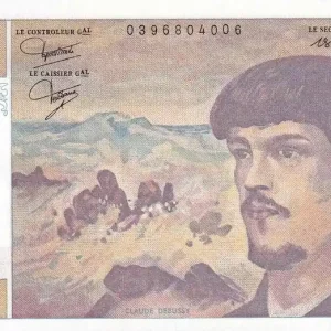 Prix Cassé Billet France 20 Francs - Debussy - 1986 - Série W.016 - F.66.07W16