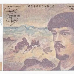 Billet France 20 Francs - Debussy - 1986 - Série W.016 - F.66.07W16 Prix Cassé