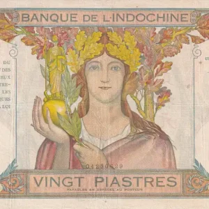 Achetez Aujourd’hui Billet Indo-Chine Fr. 20 Piastres - Ruines d'Angkor - ND (1928-1931) - Série F.170 - P.50