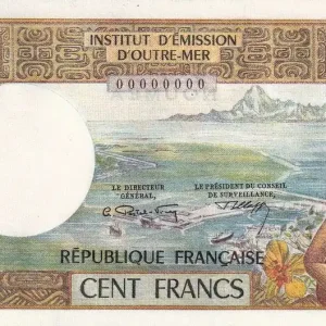 Billet Nle Calédonie 100 Francs - Tahitienne - Spécimen - ND (1971) - P.63as Nouvel Arrivage