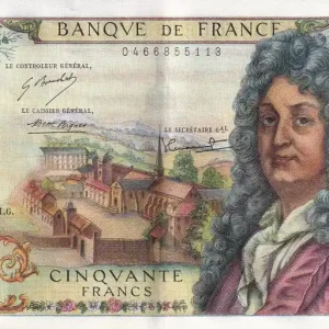 Billet France 50 Francs - Racine - 05-11-1971 - Série T.187 - F.64.19 Original