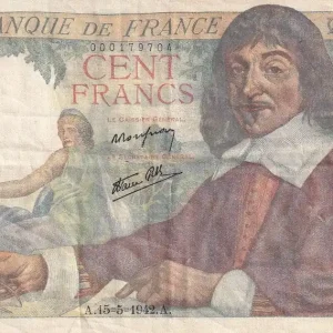 Billet France 100 Francs - Descartes - 15-05-1942 - Série B.1 - F.27.01 Vente Directe
