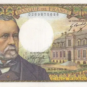 Billet France 5 Francs - Pasteur - 05-06-1969 - Série Z.108 - F.61.10 Seulement Aujourd’hui