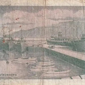Billet Islande 10 Kronur - Jon Eiriksson - Port - 1961 - Série BA - P.42 Seulement Aujourd’hui