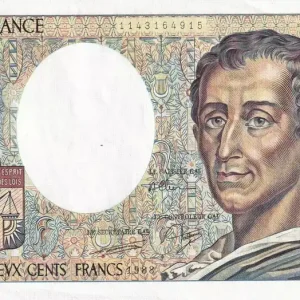 Garantie Incluse Billet France 200 Francs - Montesquieu - 1988 - Série D.058 - F.70.08