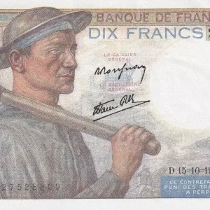 Billet France 10 Francs - Mineur - 15-10-1942 - Série A.12 - F.08.04 Édition Limitée