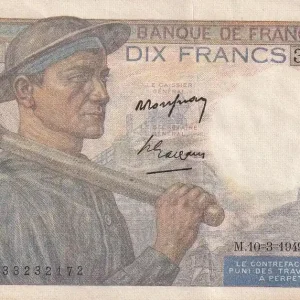 Billet France 10 Francs - Mineur - 10-03-1949 - Série H.174 - F.08.20 Solde