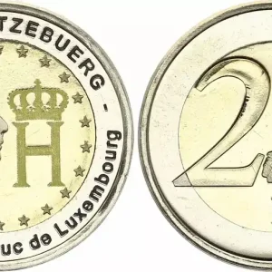 Affaire À Saisir Luxembourg 2 Euros - Grand-Duc Henri - Colorisée - 2004