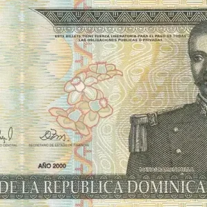 Remise Billet République dominicaine 10 Pesos de Oro - Matias R. Mella - 2000 - Série AF - P.159