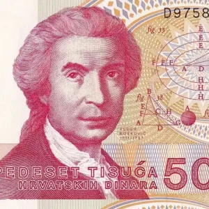 Billet Croatie 50000 Dinara - R. Boskovic - 1993 - P.26 Commander Maintenant